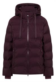Jacke mit verklebten Nähten dark plum