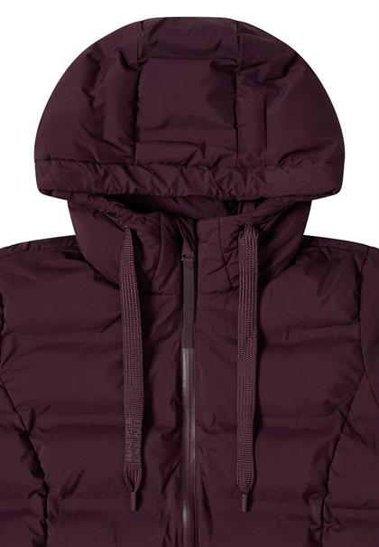 Jacke mit verklebten Nähten dark plum