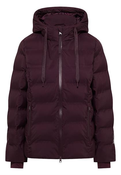 Jacke mit verklebten Nähten dark plum