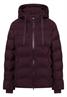 Jacke mit verklebten Nähten dark plum
