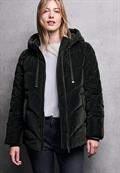 Jacke mit Wellen-Steppung black