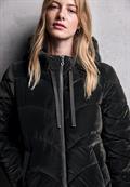 Jacke mit Wellen-Steppung black