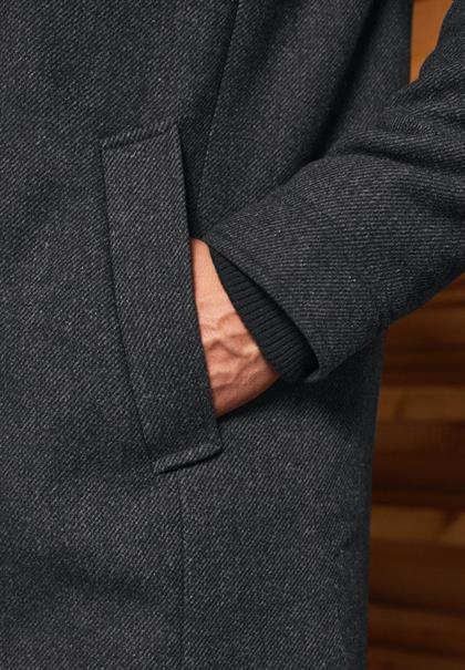 Jacke mit Wollanteil dark anthracite melange
