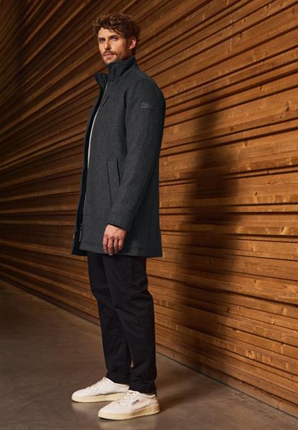 Jacke mit Wollanteil dark anthracite melange