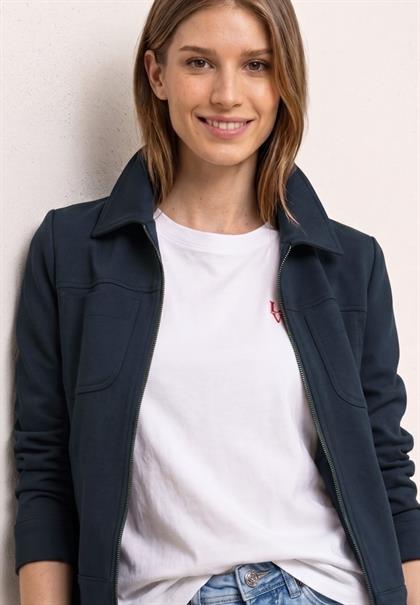 Jacke mit Zipper und Brusttaschen shadowed navy