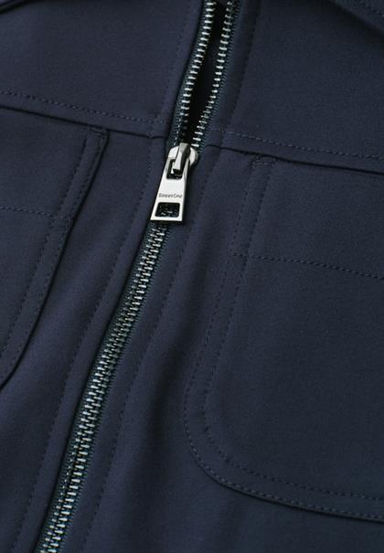 Jacke mit Zipper und Brusttaschen shadowed navy