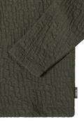 Jacquard Funnel Neck Shirt raw khaki