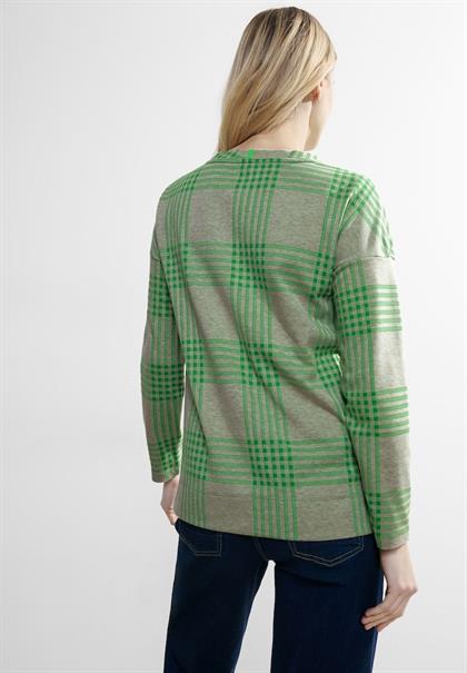 Jacquard Karoshirt celery green