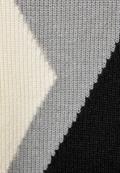 Jacquard Strickpullover black melange