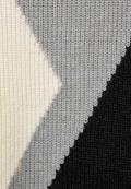 Jacquard Strickpullover black melange