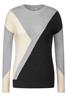 Jacquard Strickpullover black melange