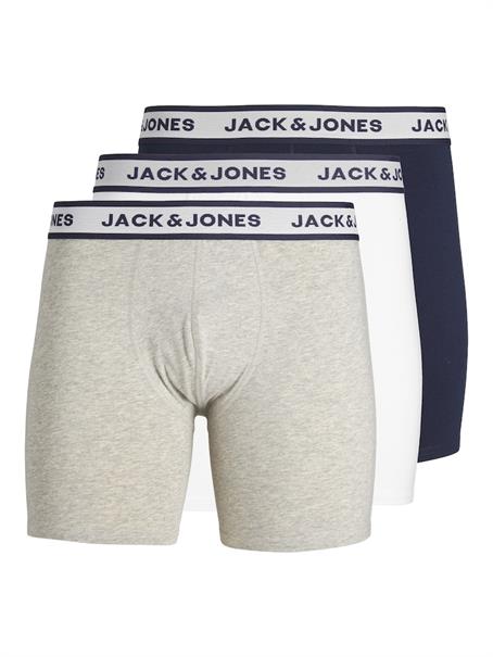 JACSOLID BOXER BRIEFS 3 PACK NOOS light grey melange