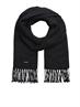 JACSOLID WOVEN SCARF NOOS black