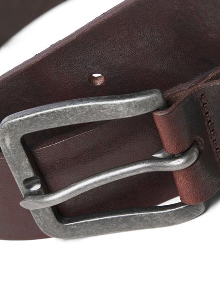 JACVICTOR LEATHER BELT NOOS black coffee