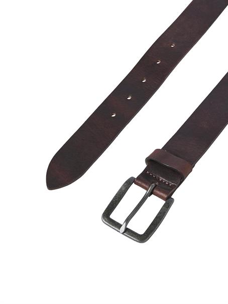 JACVICTOR LEATHER BELT NOOS black coffee