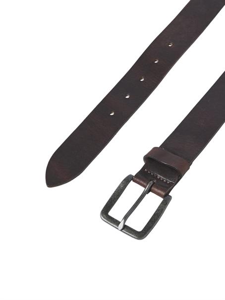 JACVICTOR LEATHER BELT NOOS black coffee