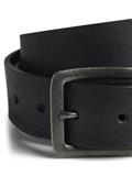 JACVICTOR LEATHER BELT NOOS black