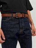 JACVICTOR LEATHER BELT NOOS mocha bisque