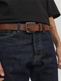 JACVICTOR LEATHER BELT NOOS mocha bisque