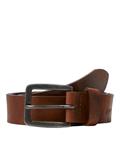 JACVICTOR LEATHER BELT NOOS mocha bisque