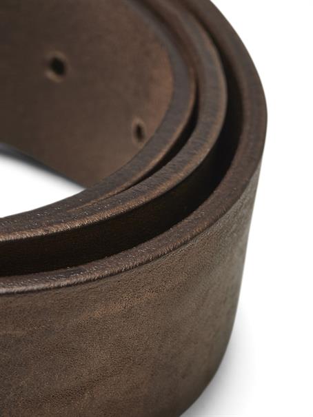 JACVICTOR LEATHER BELT NOOS mocha bisque