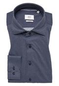 Japanese Knitted Jersey Langarm dunkelblau