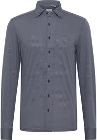 Japanese Knitted Jersey Langarm dunkelblau