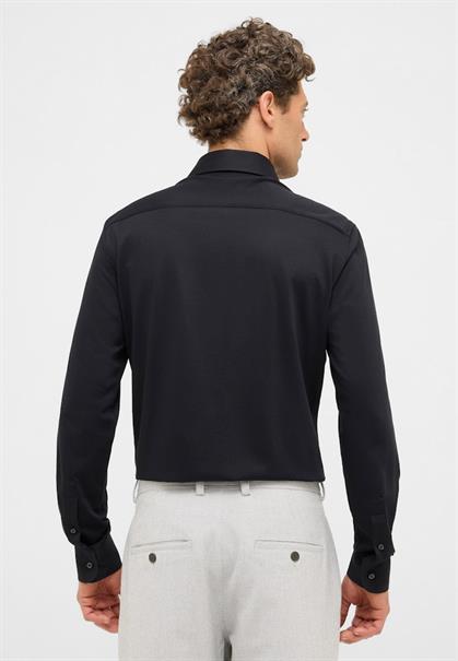 Japanese Knitted Single-Jersey Langarm schwarz