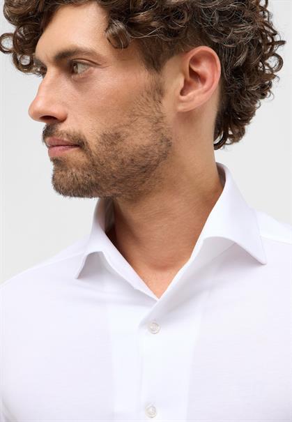 Japanese Knitted Single-Jersey Langarm weiß