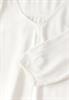 Jaquard-Bluse vanilla white