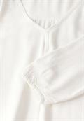 Jaquard-Bluse vanilla white