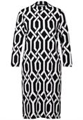 Jaquard-Kleid black