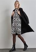 Jaquard-Kleid black