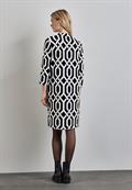 Jaquard-Kleid black