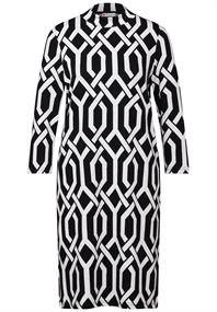 Jaquard-Kleid black
