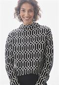 Jaquard Pullover black