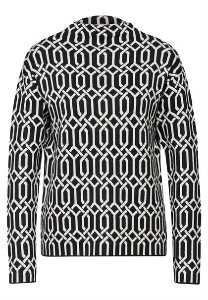 Jaquard Pullover black