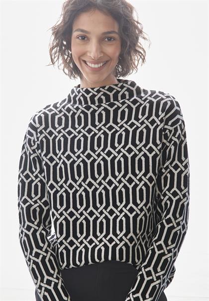 Jaquard Pullover black
