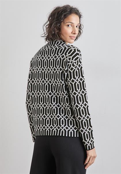 Jaquard Pullover black