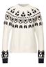 Jaquard Pullover cream white melange