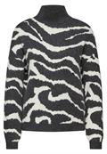 Jaquard Pullover gravel grey mel.