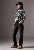 Jaquard Pullover gravel grey mel.