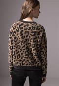 Jaquard-Pullover mocha kiss