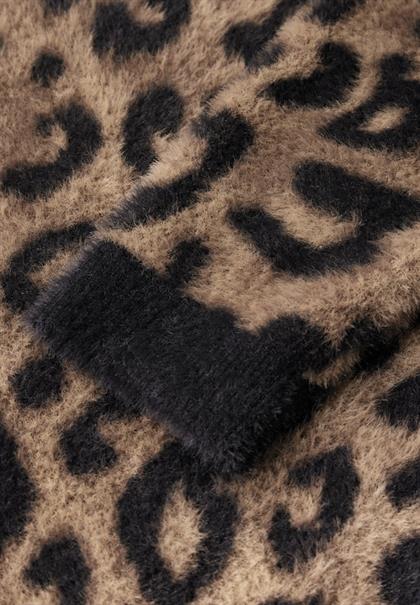 Jaquard-Pullover mocha kiss