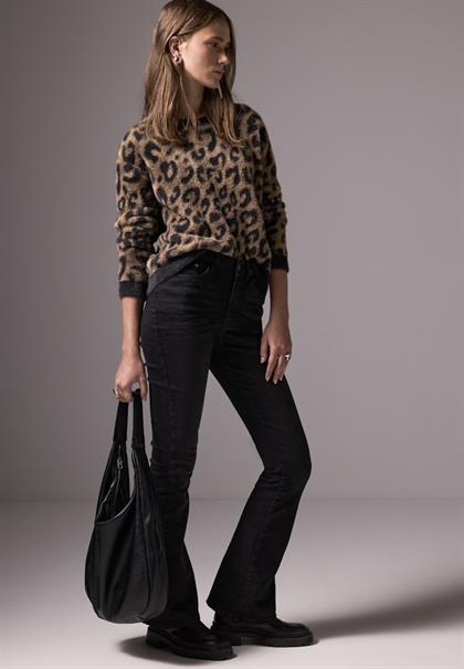 Jaquard-Pullover mocha kiss