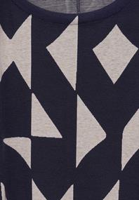 Jaquard-Shirt night sky blue