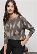 Jaquard-Shirt rich mocha