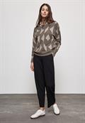 Jaquard-Shirt rich mocha