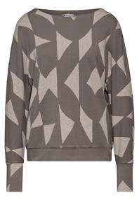 Jaquard-Shirt rich mocha