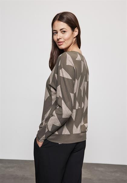Jaquard-Shirt rich mocha